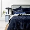 Luxury Velvet Quilt Cover - Slate -Homewares Shop luxury velvet bed linen slate 1