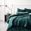 Luxury Velvet Coverlet - Indian Teal -Homewares Shop luxury velvet bedcover indian teal 2