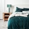 Luxury Velvet Quilt Cover - Indian Teal -Homewares Shop luxury velvet bedlinen indian teal 2 3