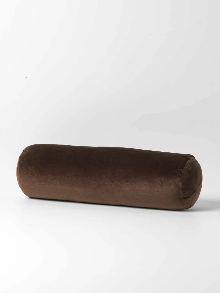 Luxury Velvet Bolster - Chocolate 3 Luxury Velvet Bolster - Chocolate