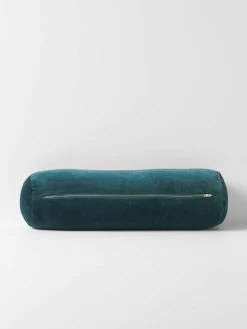 Luxury Velvet Bolster - Indian Teal -Homewares Shop luxury velvet bolster indian teal 3