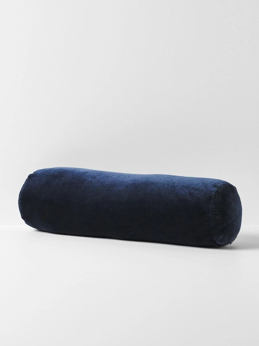 Luxury Velvet Bolster - Slate 3 Luxury Velvet Bolster - Slate