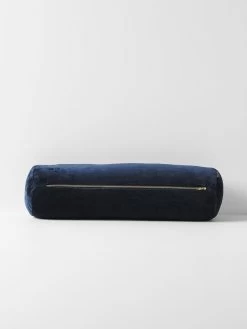 Luxury Velvet Bolster - Slate 7 Luxury Velvet Bolster - Slate -Homewares Shop luxury velvet bolster slate 2