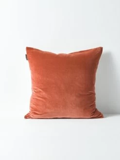 Luxury Velvet Cushion - Brandy