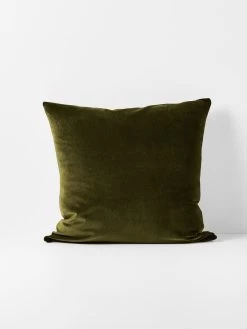 Luxury Velvet Cushion - Khaki
