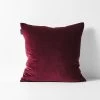 Luxury Velvet Cushion - Merlot -Homewares Shop luxury velvet cushion merlot