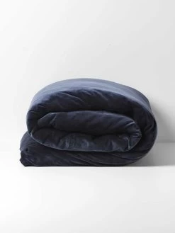 Luxury Velvet Quilt Cover - Slate -Homewares Shop luxury velvet quilt cover slate 1