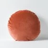 Luxury Velvet 55cm Round Cushion - Brandy 2 Luxury Velvet 55cm Round Cushion - Brandy -Homewares Shop luxury velvet round cushion brandy
