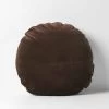 Luxury Velvet 55cm Round Cushion - Chocolate -Homewares Shop luxury velvet round cushion chocolate 1