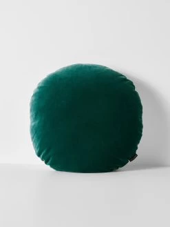 Luxury Velvet 55cm Round Cushion - Forest Night