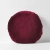 Luxury Velvet 55cm Round Cushion - Merlot -Homewares Shop luxury velvet round cushion merlot