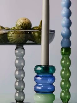 Volute Platter - Smoke 14 Volute Platter - Smoke -Homewares Shop maison balzac candles holders platter 2