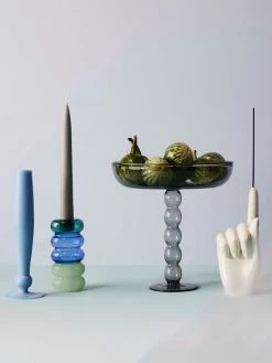 Volute Platter - Smoke 15 Volute Platter - Smoke -Homewares Shop maison balzac candles holders platter incense