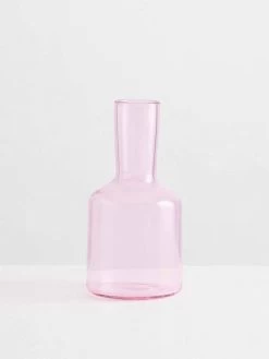 Carafe & Glass - Pink 10 Carafe & Glass - Pink -Homewares Shop maison balzac carafe glass pink 2 2021