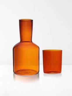 Carafe & Glass - Amber -Homewares Shop maison balzac carafe amber
