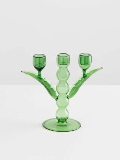 Palmier Candle Holder By Catherine Martin -Homewares Shop maison balzac catherine martin palmier candle holder green 3