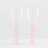Palmier Wine Glass Set In Pink By Catherine Martin 1 Palmier Wine Glass Set In Pink By Catherine Martin -Homewares Shop maison balzac catherine martin palmier wine glasses pink clear 1