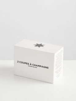 Pomponette Coupe Set - Pink 9 Pomponette Coupe Set - Pink -Homewares Shop maison balzac champagne coupes pink packaging 2 1