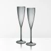 Champagne Flutes Set Of 2 - Smoke -Homewares Shop maison balzac champagne flute smoke