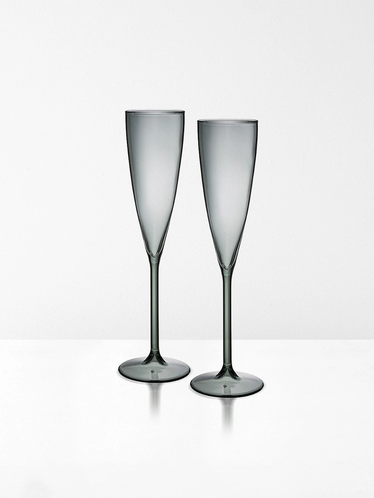 Champagne Flutes Set Of 2 - Smoke 3 Champagne Flutes Set Of 2 - Smoke