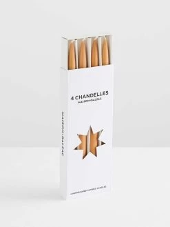 Chandelles 4Pk Tapered Candles - Caramel