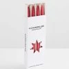 Chandelles 4Pk Tapered Candles - Rouge -Homewares Shop maison balzac chandelles tapered candles rouge 2