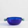 Dotdot Bowl - Indigo -Homewares Shop maison balzac dot dot bowl indigo with opaque mint 1