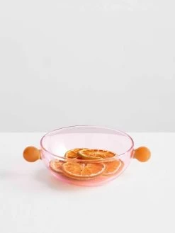 Dotdot Bowl - Pink -Homewares Shop maison balzac dot dot bowl pink with opaque yellow 3