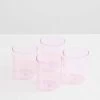 Glasses Set Of 4 - Pink -Homewares Shop maison balzac gobelets pink 1 2021