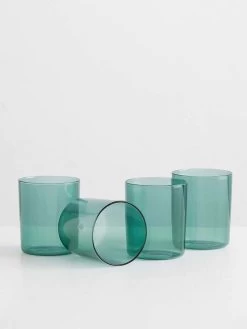 Glasses Set Of 4 - Teal