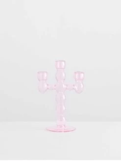 Grand Volute Candle Holder - Pink