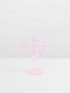 Grand Volute Candle Holder - Pink -Homewares Shop maison balzac grande volute candleholder pink 3