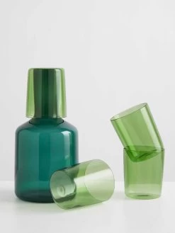 Goblet Set Of 4 - Green 7 Goblet Set Of 4 - Green -Homewares Shop maison balzac j ai soif carafe xl teal 3 1