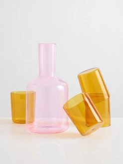 J'ai Soif XL Carafe - Pink -Homewares Shop maison balzac j ai soif carafe xl pink 3