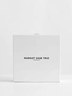 Margot Vase Trio - Amber/Pink/Clear -Homewares Shop maison balzac margot vase trio packaging 1