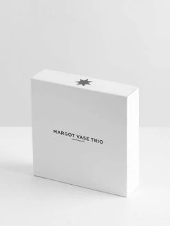Margot Vase Trio - Amber/Pink/Clear -Homewares Shop maison balzac margot vase trio packaging 2