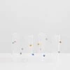 Pomponette Goblet Set - Clear 2 Pomponette Goblet Set - Clear -Homewares Shop maison balzac pomponette gobelets clear with multi 2