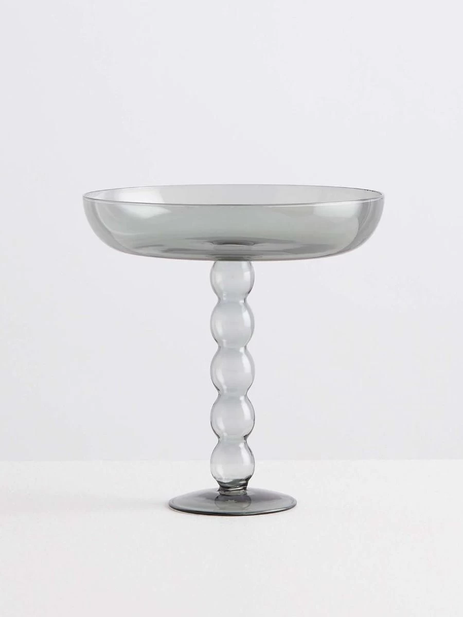 Volute Platter - Smoke 3 Volute Platter - Smoke