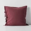 Maison Vintage European Pillowcase - Syrah 1 Maison Vintage European Pillowcase - Syrah -Homewares Shop maison vintage euro syrah