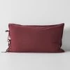 Maison Vintage Standard Pillowcase - Syrah -Homewares Shop maison vintage pillowcase syrah