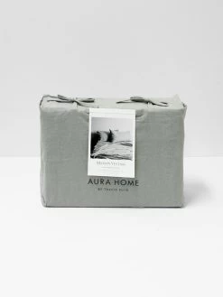 Maison Vintage Sheet Set - Limestone -Homewares Shop maison vintage sheets limestone bag