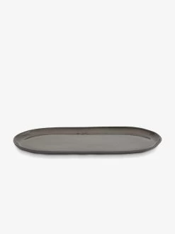 Cloud Large Oval Platter - Charcoal