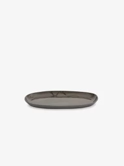 Cloud Medium Oval Platter - Charcoal