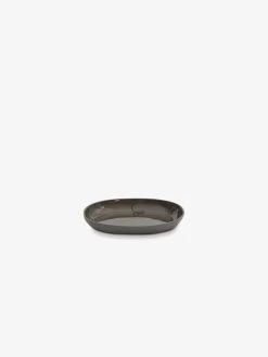 Cloud Small Oval Platter - Charcoal