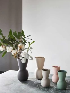 Cloud Large Bell Vase - Stone -Homewares Shop marmoset found moss bell vases 1