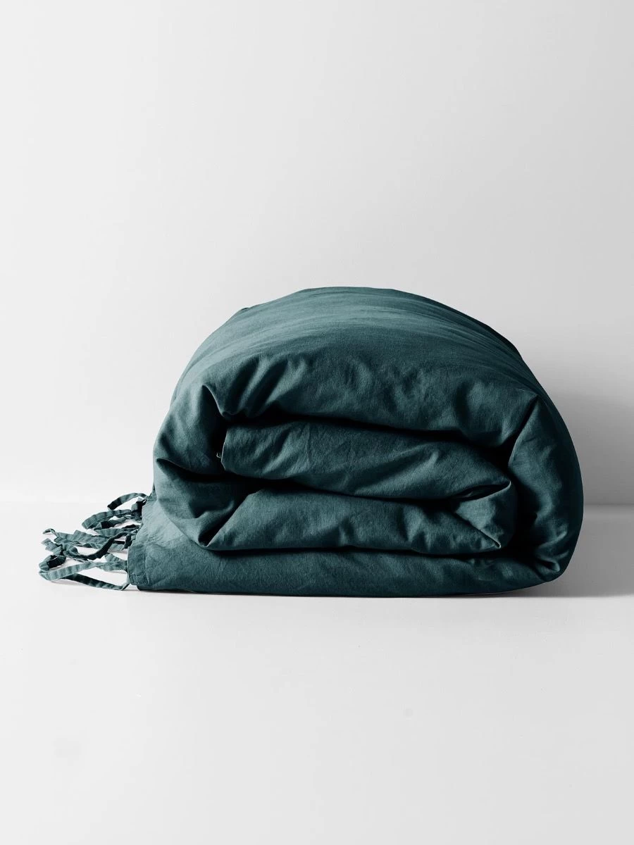 Maison Vintage Standard Pillowcase - Indian Teal 6 Maison Vintage Standard Pillowcase - Indian Teal - Image 4