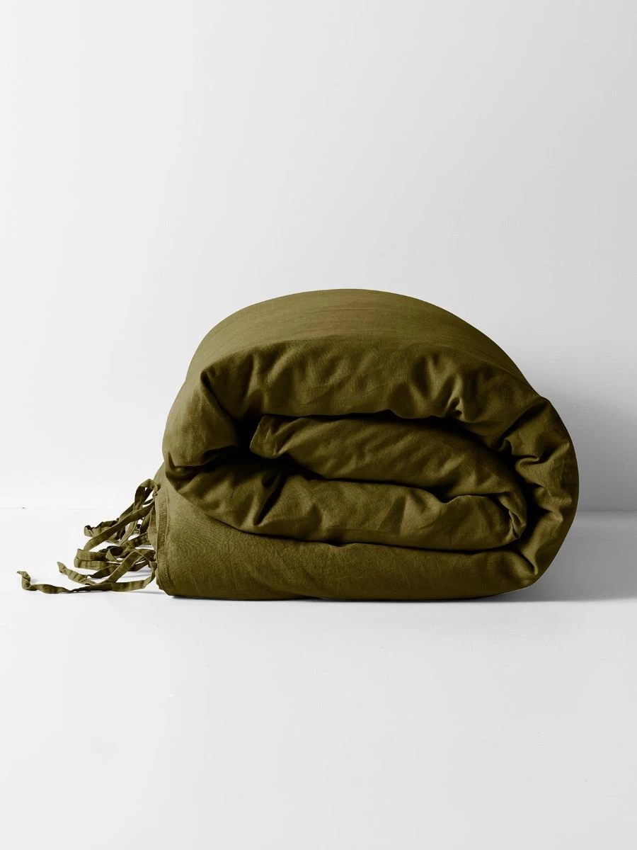 Maison Vintage Standard Pillowcase - Khaki 6 Maison Vintage Standard Pillowcase - Khaki - Image 4