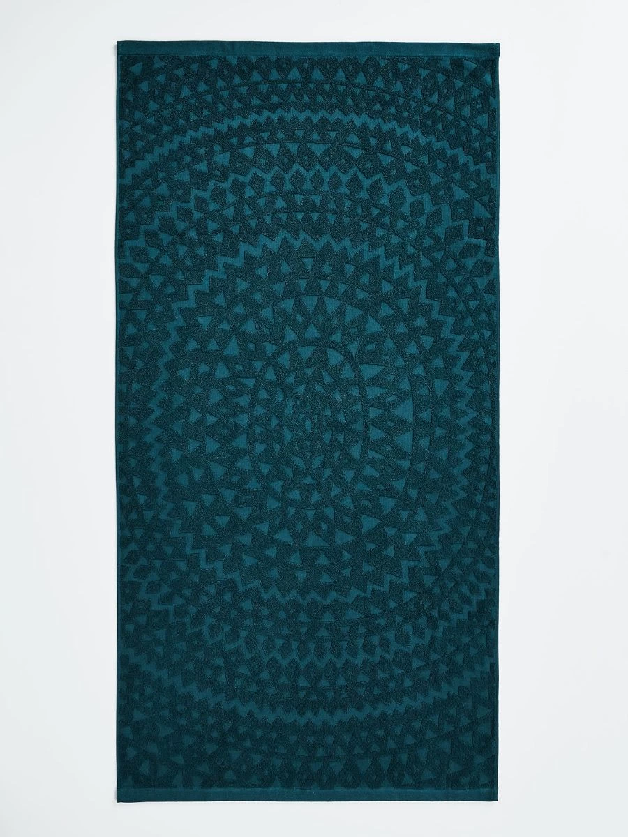 Maya Bath Towel - Indian Teal 4 Maya Bath Towel - Indian Teal - Image 2