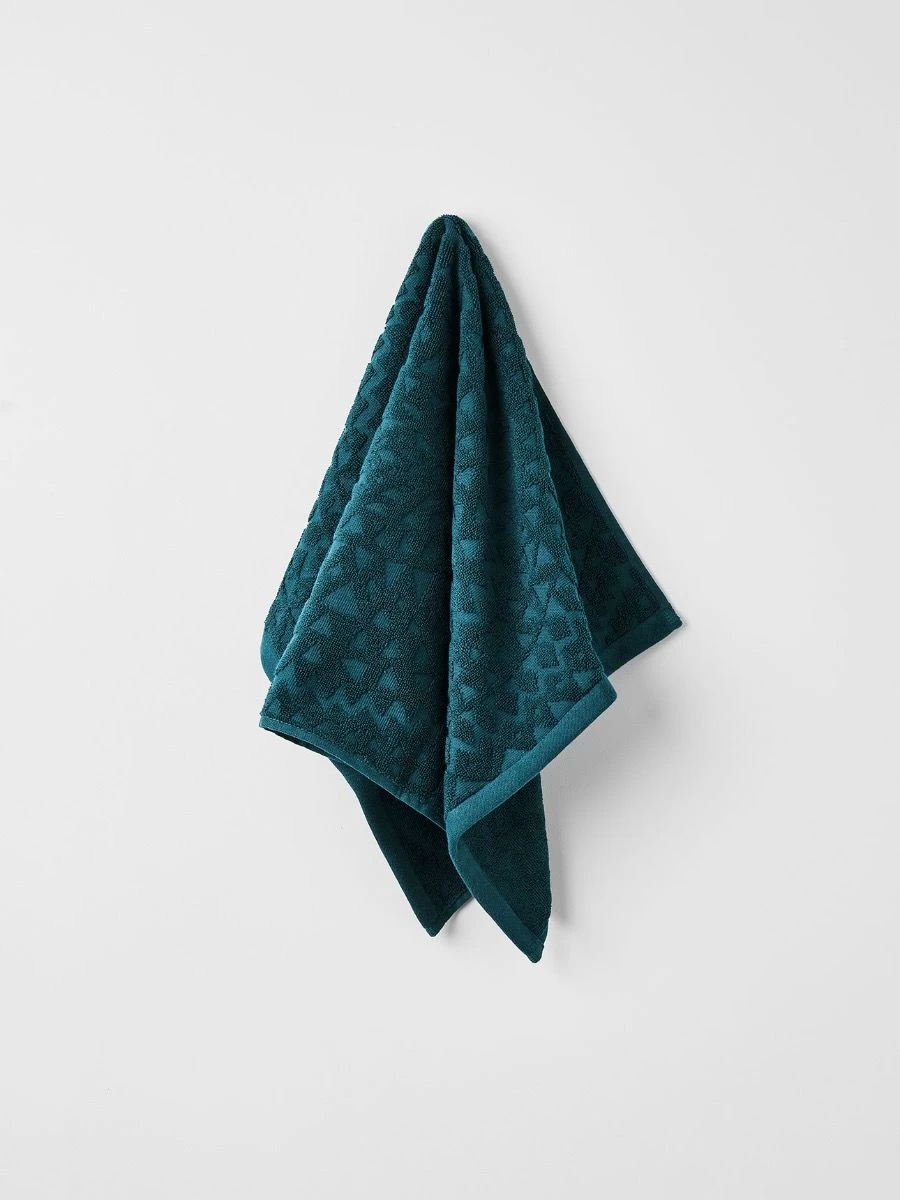 Maya Hand Towel - Indian Teal 3 Maya Hand Towel - Indian Teal