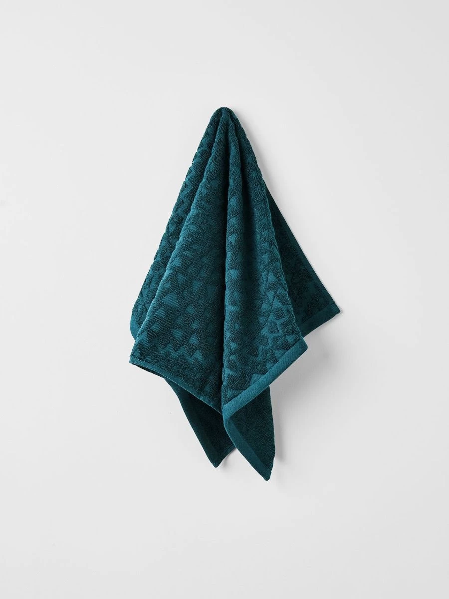 Maya Bath Towel Set - Indian Teal 4 Maya Bath Towel Set - Indian Teal - Image 2